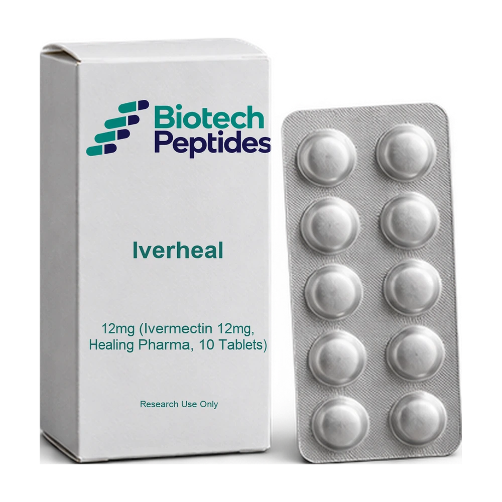 Iverheal 12mg (Ivermectin 12mg, Healing Pharma, 10 Tablets) — Biotech Peptides