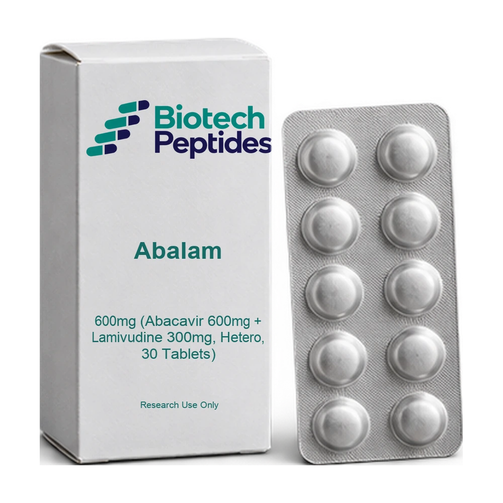 Abalam 600mg (Abacavir 600mg + Lamivudine 300mg, Hetero, 30 Tablets) — Biotech Peptides