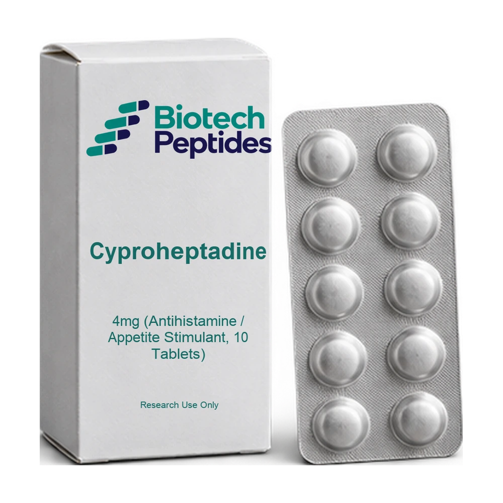Cyproheptadine 4mg (Antihistamine / Appetite Stimulant, 10 Tablets) — Biotech Peptides