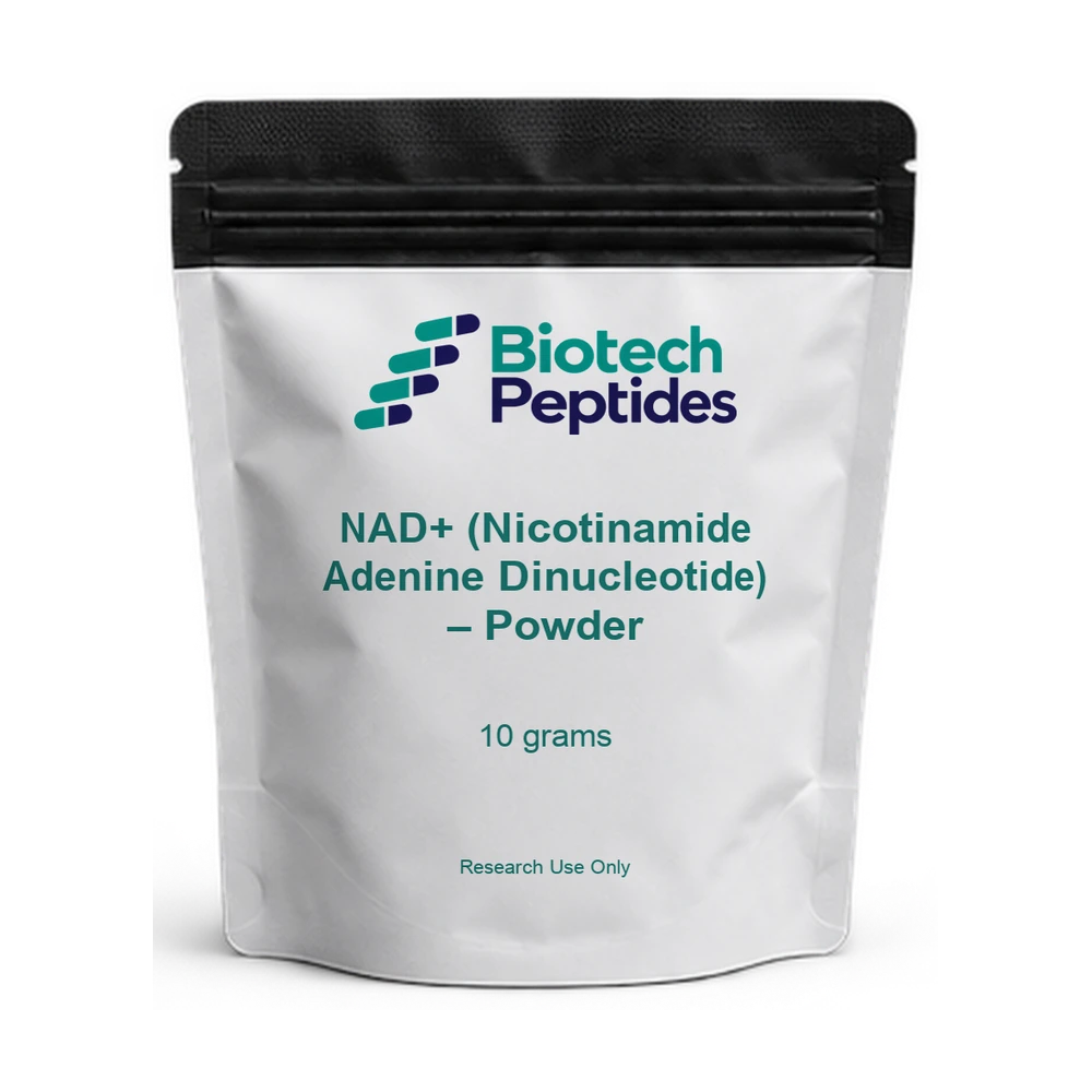 NAD+ (Nicotinamide Adenine Dinucleotide) – Powder, 10 grams — Biotech Peptides