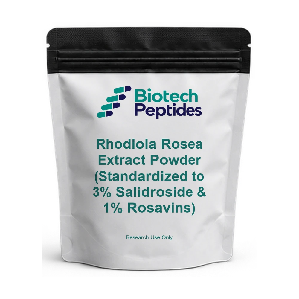 Rhodiola Rosea Extract Powder (Standardized to 3% Salidroside & 1% Rosavins) — Biotech Peptides