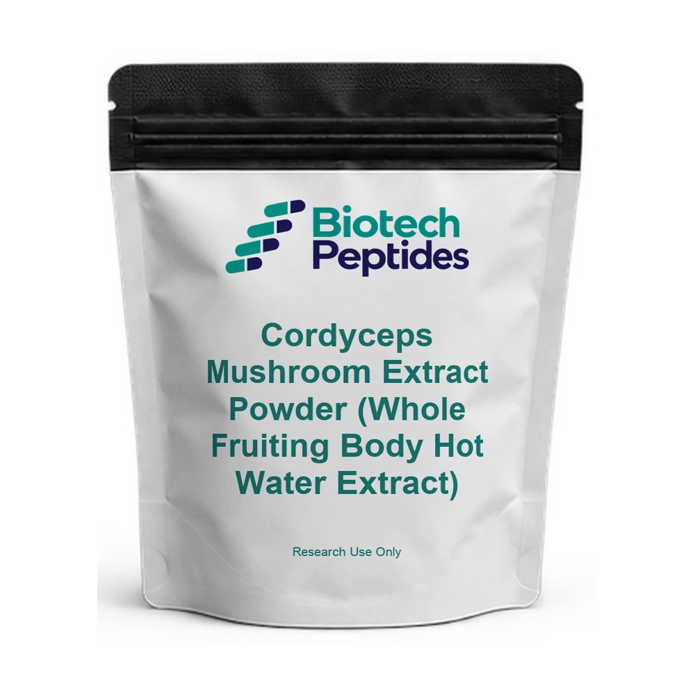 Cordyceps Mushroom Extract Powder (Whole Fruiting Body Hot Water Extract) — Biotech Peptides