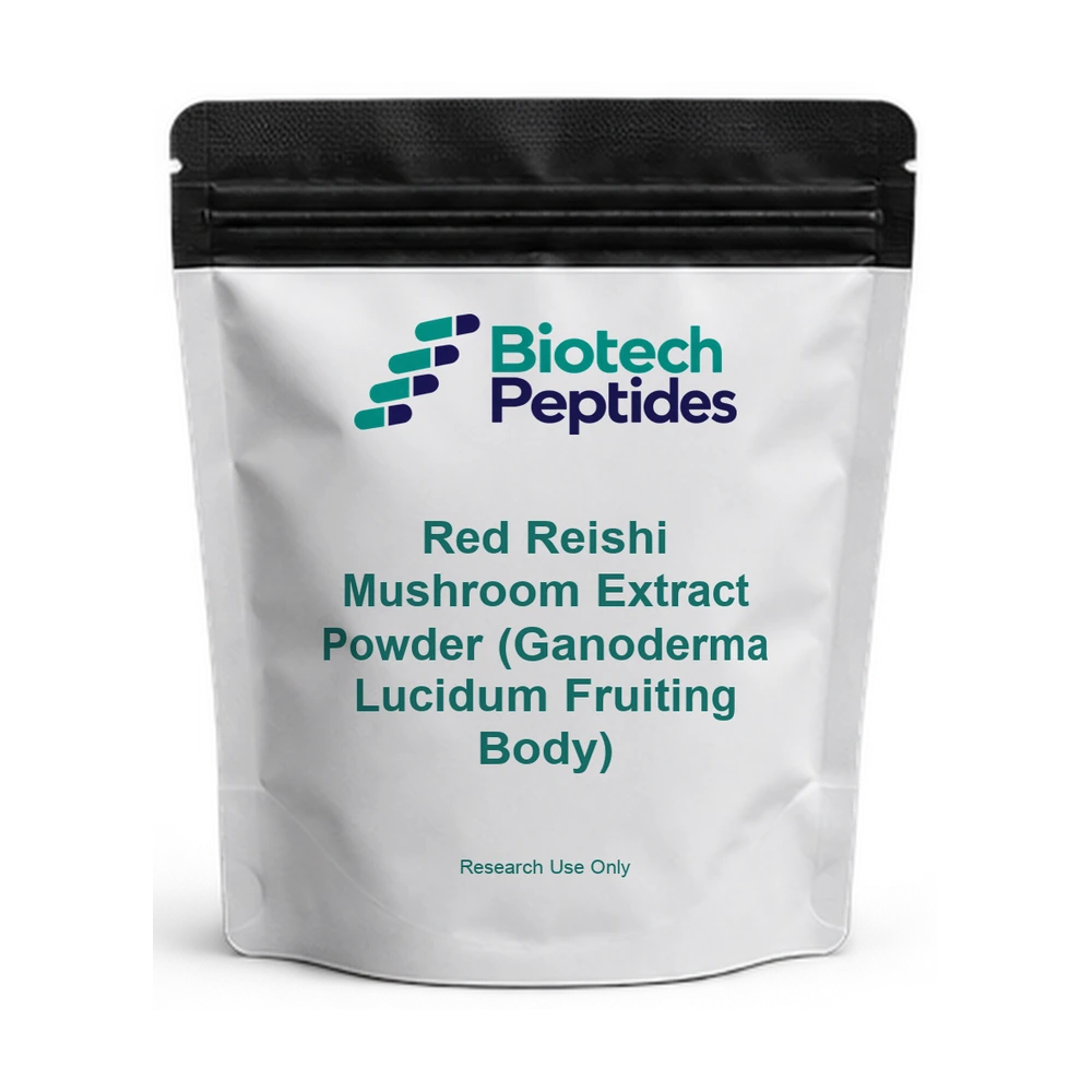 Red Reishi Mushroom Extract Powder (Ganoderma Lucidum Fruiting Body) — Biotech Peptides