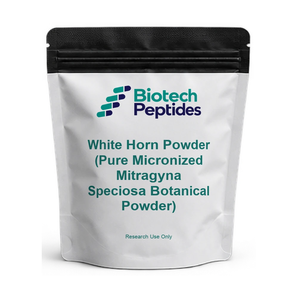 White Horn Powder (Pure Micronized Mitragyna Speciosa Botanical Powder) — Biotech Peptides