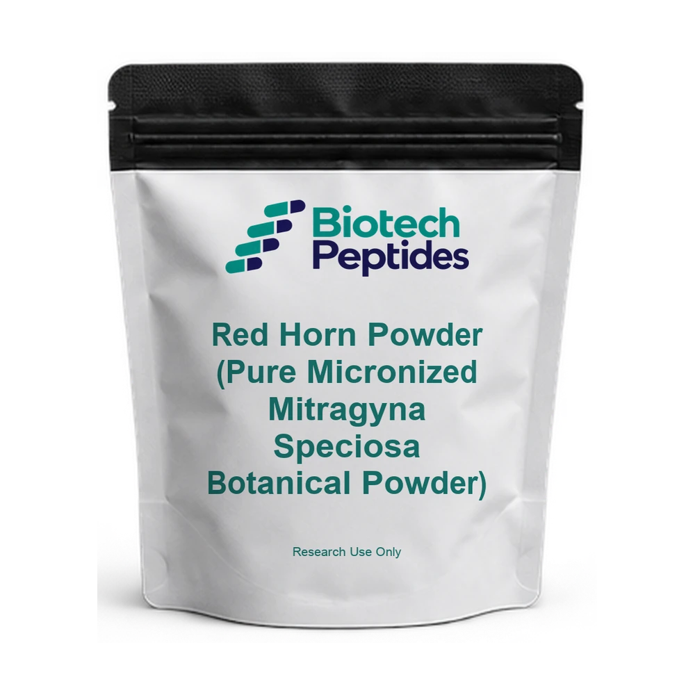 Red Horn Powder (Pure Micronized Mitragyna Speciosa Botanical Powder) — Biotech Peptides