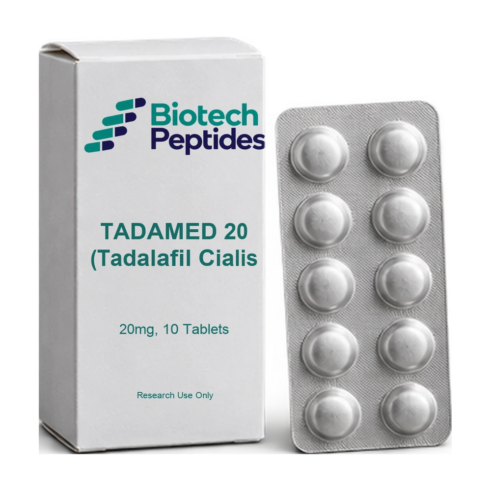 TADAMED 20 (Tadalafil Cialis 20mg, 10 Tablets) — Biotech Peptides